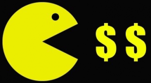 pacmanEatingDollarsShort