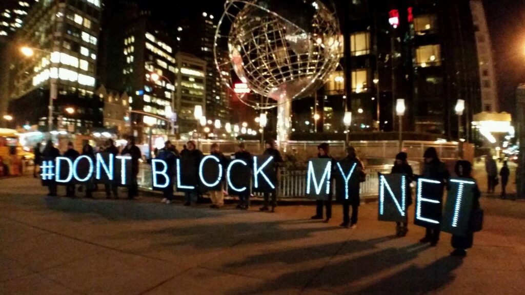 NYC Rolling Rebellion Advocates for Net Neutrality and Takes on TPP & Fast Track